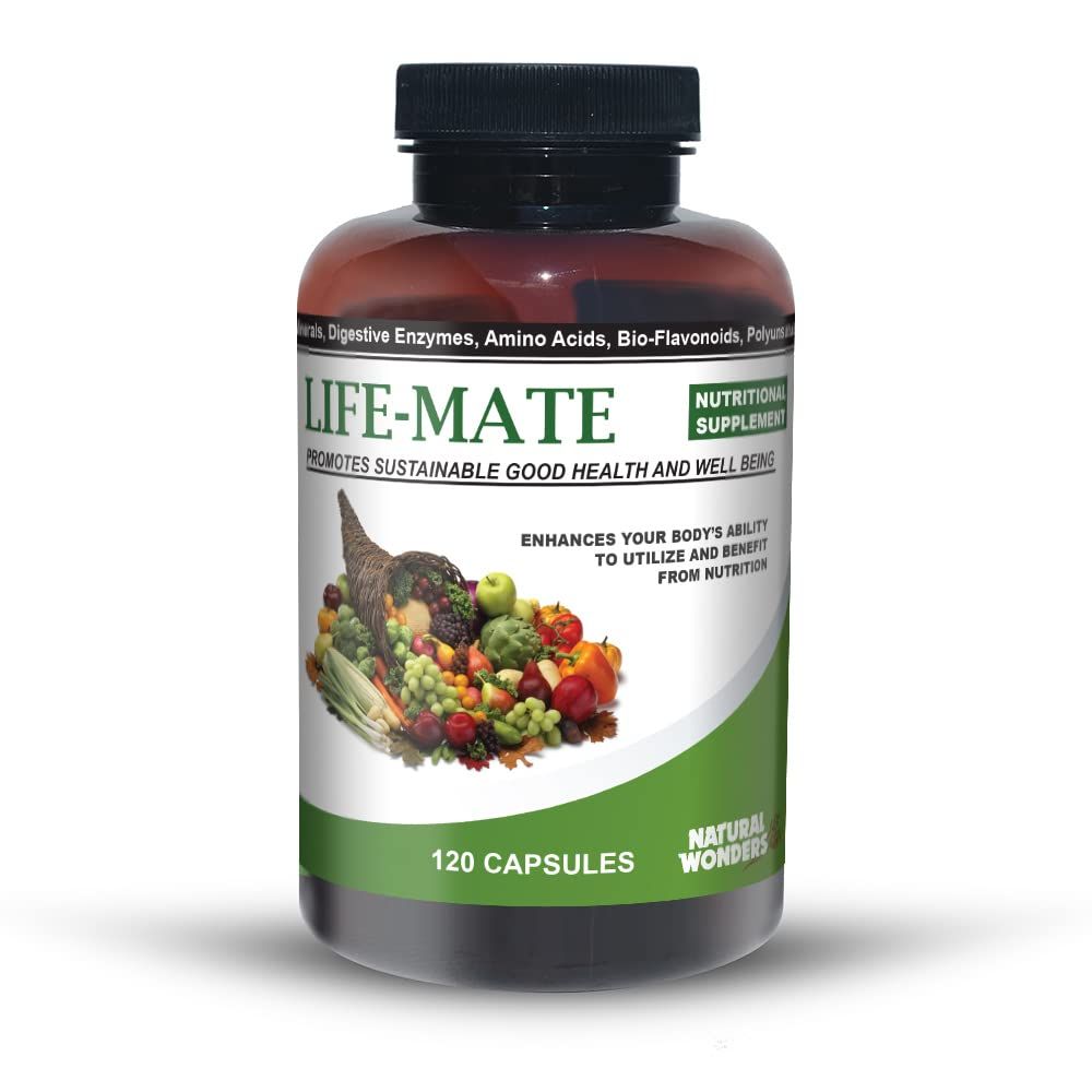 Natural Wonders Life Mate - Multivitamin Supplement | Prenatal Multi-Vitamins for Women with Nutritional and Immune Support | Energy Supplements for Men &amp; Women (120 Capsules)