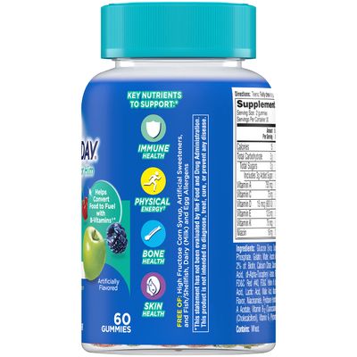One A Day Teen for Him Multivitamin Gummies, Gummy Multivitamins with Vitamin A, C, D, E and Zinc for Immune Health Support, Physical Energy & more, 60 Count
