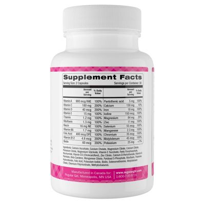 Regular Girl, Women's Multivitamin, 60 Capsules