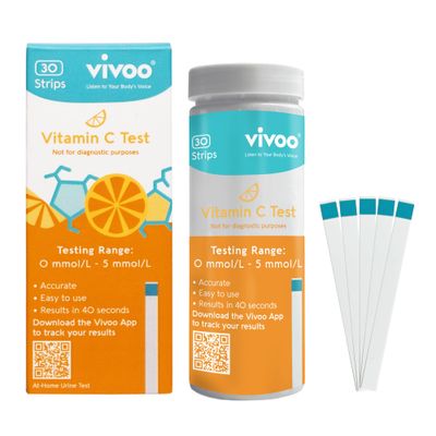 Vivoo Test Strip - Track Your Vitamin C Status at Home! 40-Second Test for Accurate Levels, Empowering You to Optimize Your Nutrition - 30 Strips