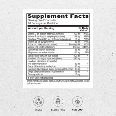 Vitanica, CardioBlend, Cardiovascular Support, Vegan, 120 Capsules
