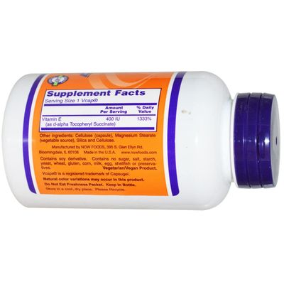 NOW FOODS Dry E-400 DA 100 VCAPS