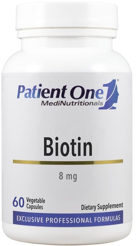 Patient One Biotin 8mg | Supplement to Support Hair, Skin and Nail Health* | 60 Capsules