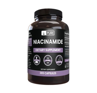 PURE ORIGINAL INGREDIENTS Niacinamide (730 Capsules) No Magnesium Or Rice Fillers, Always Pure, Lab Verified