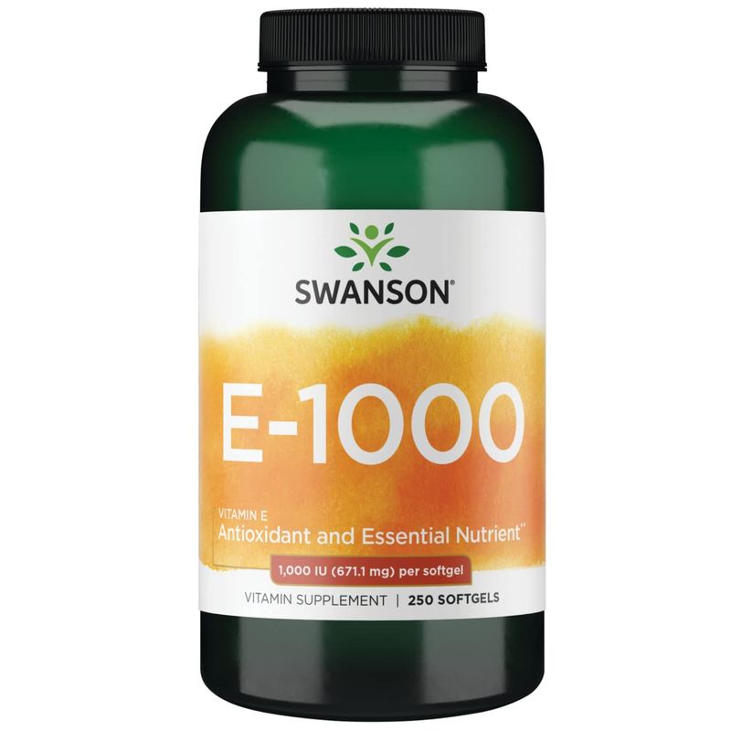 Swanson Natural Vitamin E 1000 Iu (671.10 Milligrams) 250 Sgels