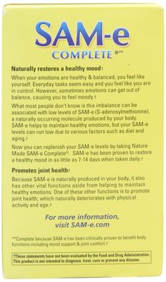 Nature's Made Sam-e Complete 400-mg 36 Tablets (2 Pack)