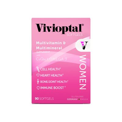 Vivioptal Women 90 Softgels - Multivitamin &amp; Multimineral Supplement CoQ10 &amp; Omega 3