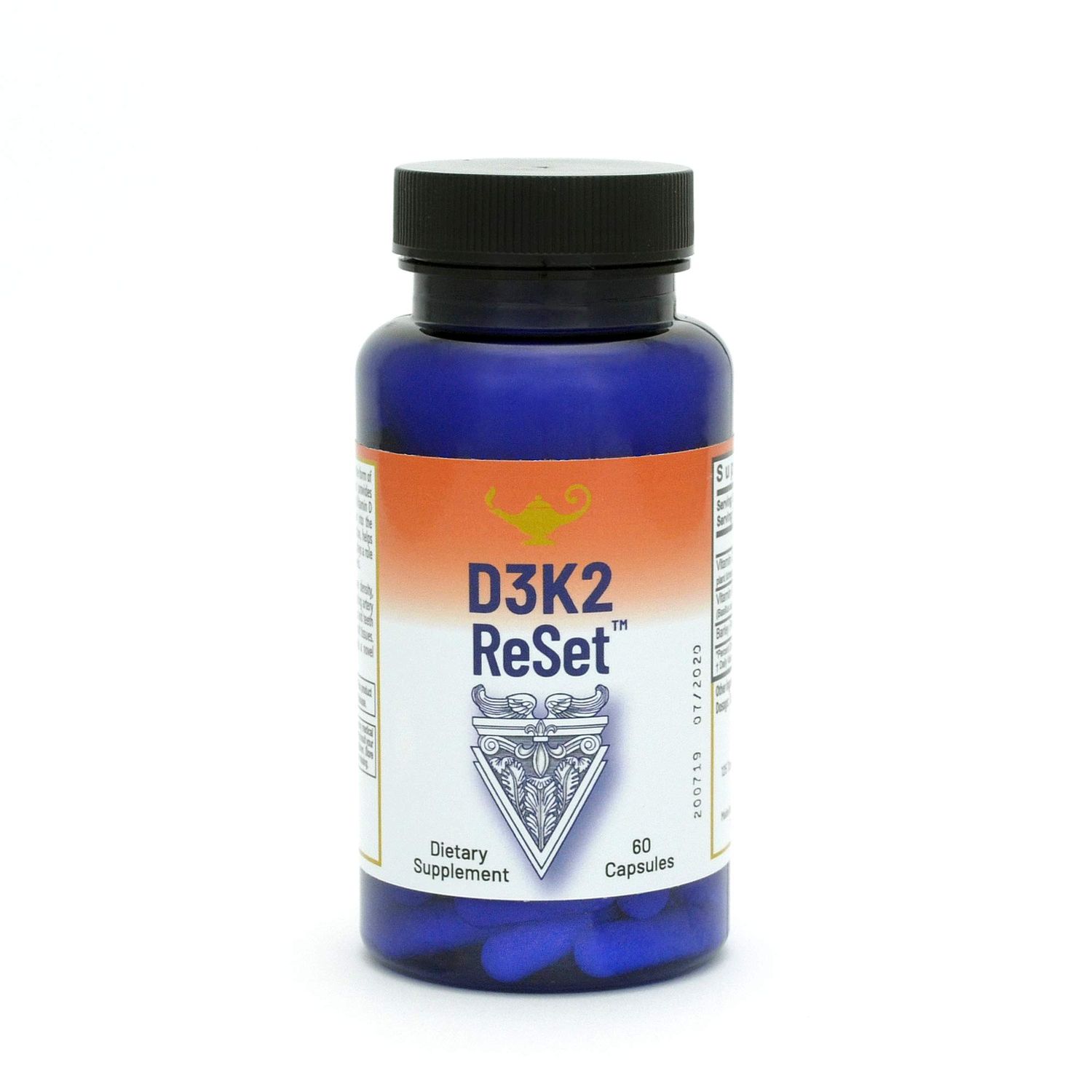 RnA ReSet - D3K2 Reset 4,000 IU Vitamin D3 (100mcg), and 100mcg K2 Supplement, 60 Capsules