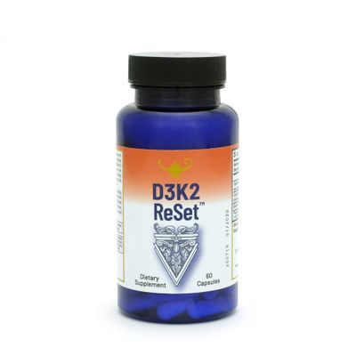 RnA ReSet - D3K2 Reset 4,000 IU Vitamin D3 (100mcg), and 100mcg K2 Supplement, 60 Capsules