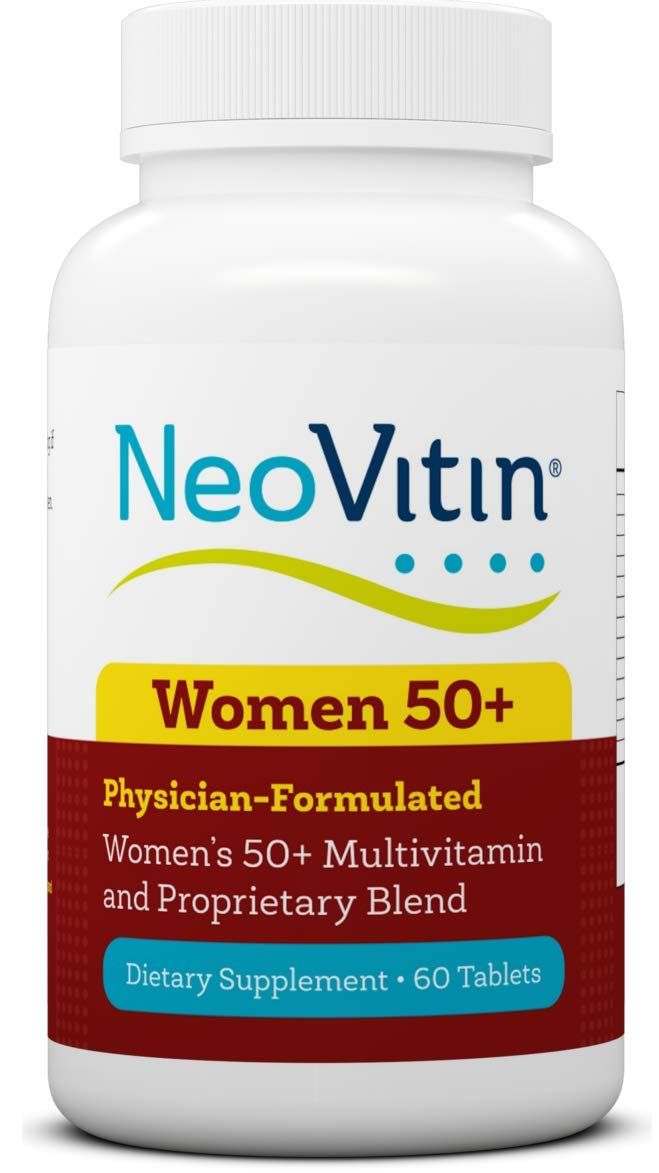 NeoVitin Women&#39;s 50+ Formula Multivitamin with Brilliant Blend - Daily Nutritional Support for Women Over 50 (60 Count)
