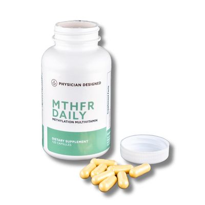 Physician Designed MTHFR Daily Multivitamin | Methylated Multivitamin for Men &amp; Women | for Energy, Mood, &amp; Heart | Vitamin B-Complex | 120 Capsules