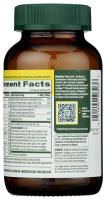 MEGAFOOD Women's 40+ One Daily Multivitamin Tablets, 72 CT