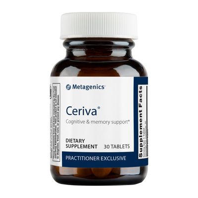 Metagenics Ceriva - Brain Health &amp; Memory Support* - Brain Focus Aid* - Non-GMO &amp; Gluten-Free - 30 Tablets