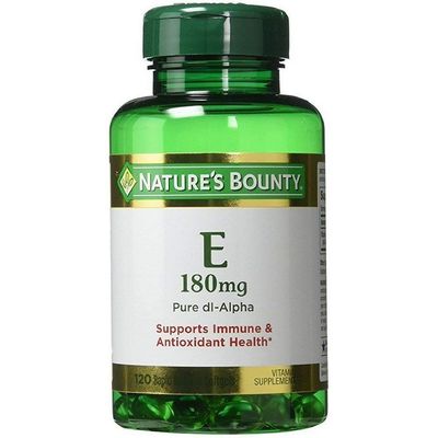 Nature&#39;s Bounty Vitamin E 400 IU Pure DL-Alpha Softgels, 120 Count