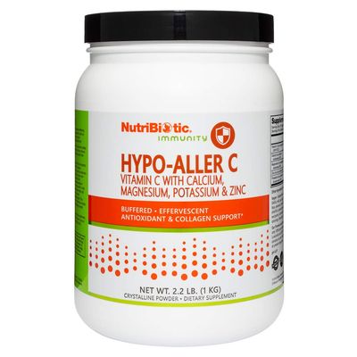 NutriBiotic - Hypo-Aller C Powder Vitamin C &amp; Minerals, 2.2 Lb | 1300 Mg Vitamin C for Antioxidant &amp; Collagen Support | Buffered with Calcium, Magnesium, Zinc &amp; Potassium | Gluten &amp; GMO Free