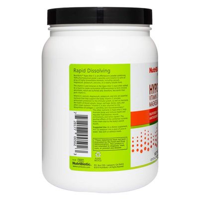 NutriBiotic - Hypo-Aller C Powder Vitamin C &amp; Minerals, 2.2 Lb | 1300 Mg Vitamin C for Antioxidant &amp; Collagen Support | Buffered with Calcium, Magnesium, Zinc &amp; Potassium | Gluten &amp; GMO Free