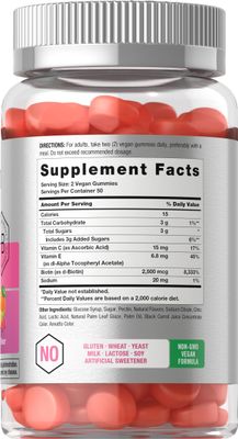 Horbach Hair Skin and Nails Gummies | 100 Count | with Biotin | Fruit Flavored Vitamins | Non-GMO, Gluten Free Supplement
