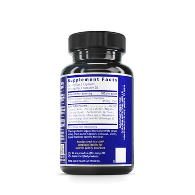 Quantum Nutrition Labs Quantum Vitamin C- Organic Natural Vitamin C Supplement for Women and Men, Whole Food Vitamin C Source, Pure with Bioflavonoids, and Amla, Aids Immune Support- 60 Vegan Capsules