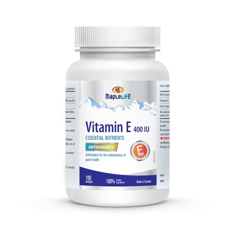 Vitamin E 400IU - Natural - 100 softgels