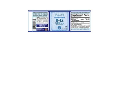 Puritan's Pride Vitamin B-12 Helps Convert Food into Energy* 5000 Mcg Sublingual- Microlozenges, 60 Count (Pack of 1)