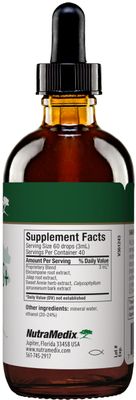 NutraMedix Nutra-BBS+ - Herbal Supplement for Microbial, Antioxidant and Immune Support - with Elecampane + Jalapa Root, Artemisia Annua and Capirona Bark (4 oz)