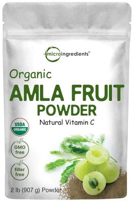 Micro Ingredients Organic Amla Powder (Amalaki) | 32oz, India Origin Gooseberry Powder | Rich in Vitamin C, Antioxidants, Supports Immune, Digestive &amp; Skin Health, Non-GMO, Vegan &amp; Keto Friendly