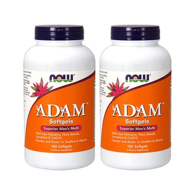 Now Foods ADAM Men&#39;s Multiple Vitamin, 180 Softgel (2 Pack)