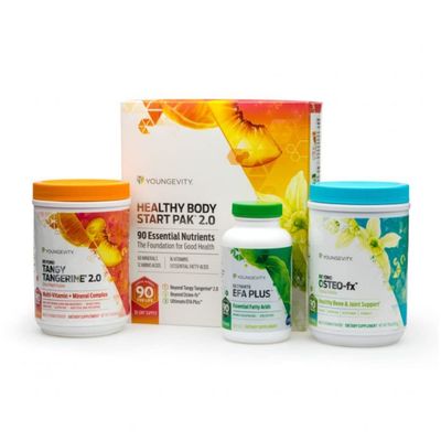 Healthy Body Start Pak 2.0 | Complete All-in-One Nutrition | 60 Minerals, 16 Vitamins, 12 Amino Acids, 6 Essential Fatty Acids | Whole Foods, Pre/Probiotics + Bone and Joint Formula | 30 Day Supply