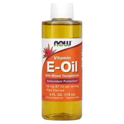 E Liquid, 80% Mixed Tocopherols Now Foods 4 oz Liquid