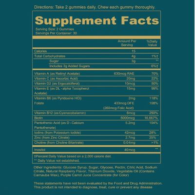 WEEM Hair Skin and Nails Gummies - Supports Healthy Hair - Vegan biotin Vitamins for Women &amp; Men Supports Faster Hair Growth, Stronger Nails, Healthy Skin, Extra Strength (1)