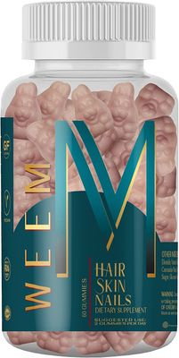 WEEM Hair Skin and Nails Gummies - Supports Healthy Hair - Vegan biotin Vitamins for Women &amp; Men Supports Faster Hair Growth, Stronger Nails, Healthy Skin, Extra Strength (1)