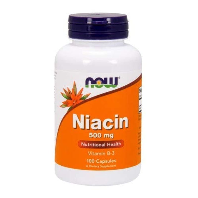 NOW Foods - Niacin Vitamin B-3 500 mg. - 100 Capsules ( Multi-Pack)