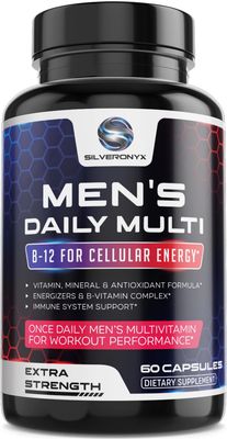 Multivitamin for Men - Men&#39;s Daily Multi Vitamins A, C, D, E, B, Lycopene, Zinc, Calcium &amp; More - Energy, Immune &amp; Overall Health Support for Him - Adult Vitamin Multivitamins Supplement - 60 Capsules