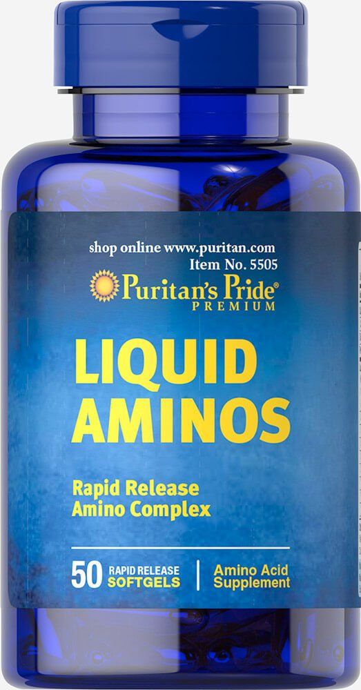 Puritan&#39;s Pride Liquid Aminos-50 Softgels