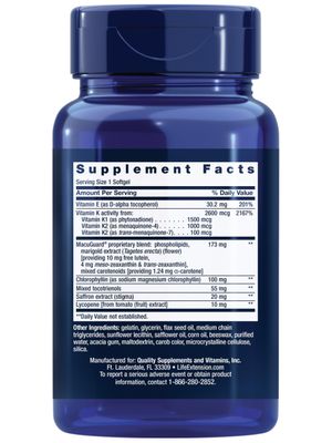 Life Extension Once-Daily Health Booster - Vitamins & Nutrients Supplement for Whole-Body Health - Vitamin K Complex, Vitamin E, Saffron, Lutein and More - Non-GMO, Gluten-Free - 60 Softgels