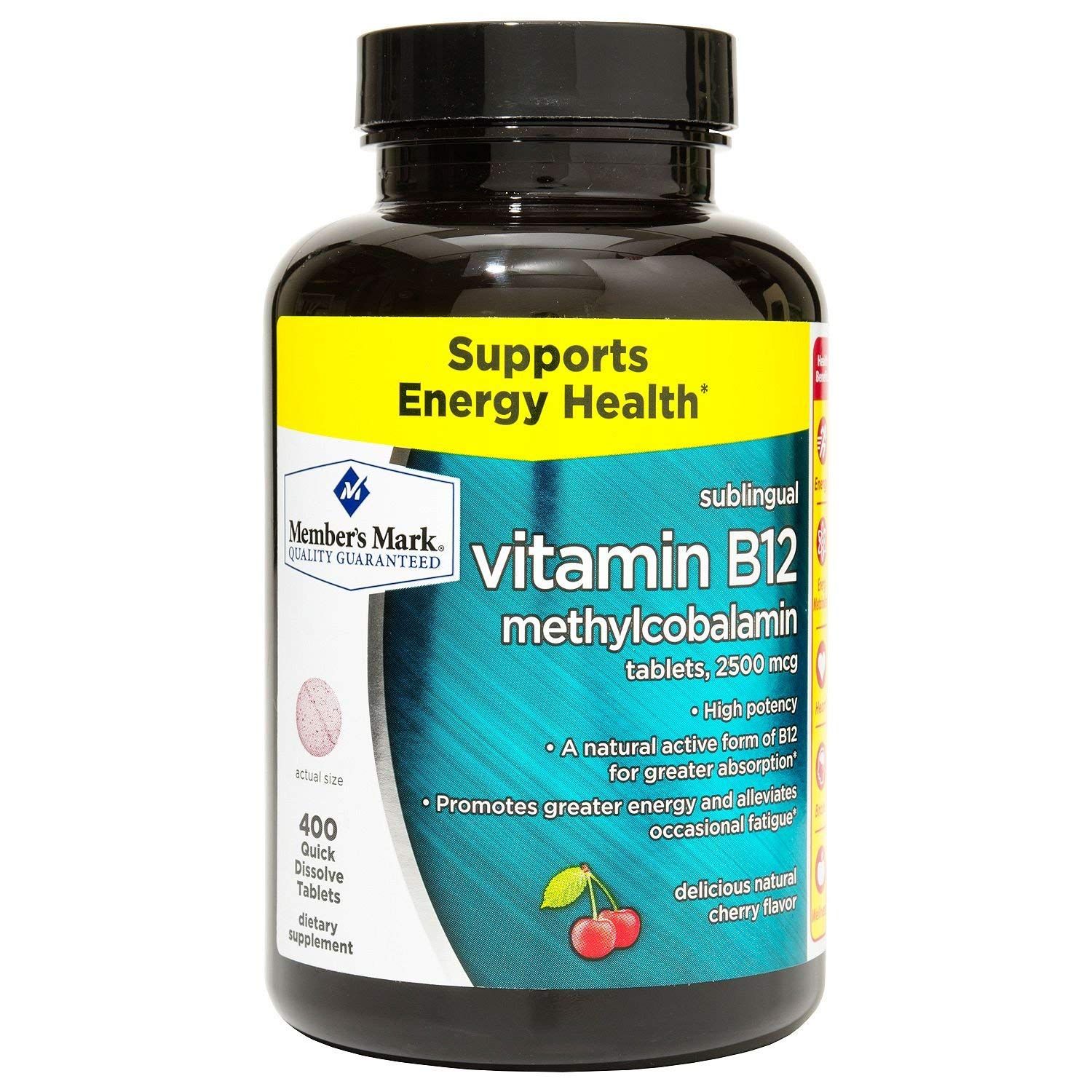 Member&#39;s Mark Sublingual Vitamin B12 5000mcg (300 Count)