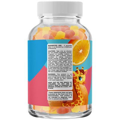 Kids Vitamins Gummy Multivitamin Chewable - Kids Gummy Vitamins for Mood Support Natural Energy Boost and Immune Support for Kids - Kids Immune Support Gummies and Natural Multivitamin for Kids