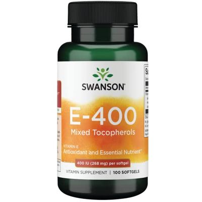 Swanson Vitamin E Mixed Tocopherols 400 Iu (268 Milligrams) 100 Sgels