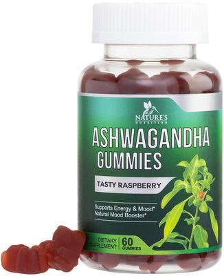 Ashwagandha Gummies for Women &amp; Men, 3000mg Equivalent, Vegan, Plant Based, Non-GMO, Gluten-Free &amp; Gelatin Free, Ashwagandha Supplement for Natural Antioxidant Support, Ashwa Root Extract - 60 Gummies