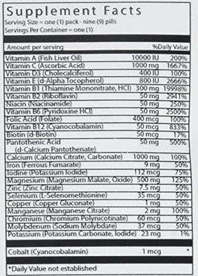 Vital Bulk Daily Health Kit Packet Multivitamin &amp; Mineral Supplements 30 Count Bag