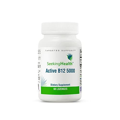 Seeking Health Active B12 5000 - Supplement with Adenosylcobalamin &amp; Methylcobalamin - Supports Heart &amp; Brain Health - 5000 mcg, 60 Lozenges