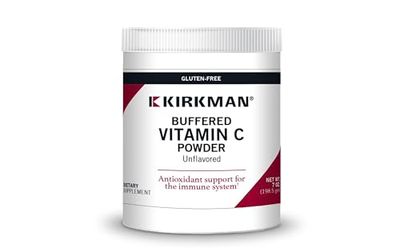 Kirkman - Buffered Vitamin C Powder - 7 oz - Potent Antioxidant - Supports Immune Health - Hypoallergenic