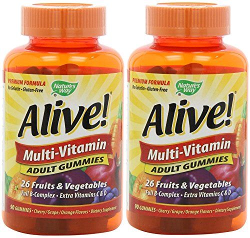 Nature&#39;s Way Alive Adult Multi-vitamin, 90 Gummies (2 Pack)