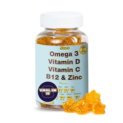 Vitastars Adult Multivitamin Gummy with Omega 3, Chewable Multivitamin with Selenium, Vitamin A, B, C, D, Biotin, Multivitamin for Women, Multivitamin for Men, 30 Star Shaped Multivitamin Gummies