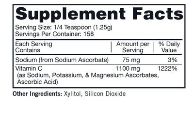 Kirkman - Buffered Vitamin C Powder - 7 oz - Potent Antioxidant - Supports Immune Health - Hypoallergenic