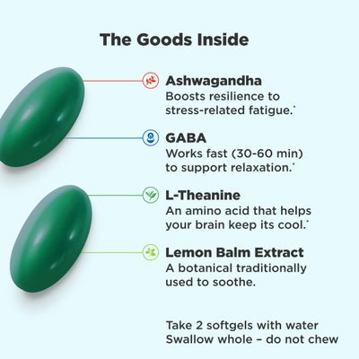OLLY Ultra Goodbye Stress Softgels, 60ct