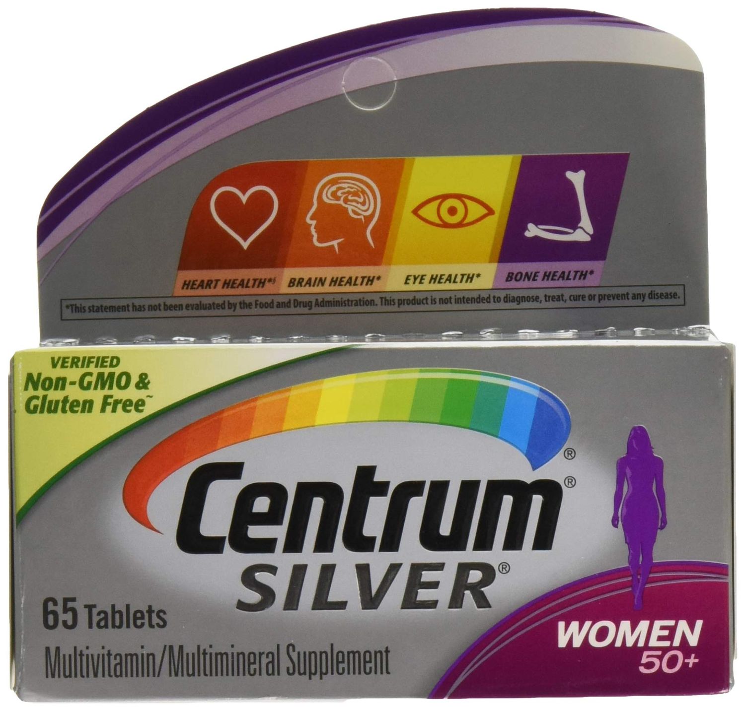Centrum Silver Women&#39;s Multivitamin Supplement, 65 Count, Pack of 2
