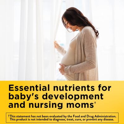 Nature Made Postnatal Multivitamin + DHA 200 mg, Postnatal Vitamins for Breastfeeding Moms &amp; Babies, Vitamins &amp; Nutrients Include Iron, Vitamin D3, Calcium, Iodine and More, 60 Softgels