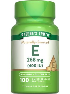 Nature&#39;s Truth Vitamin E 400 IU Softgels | 100 Count | Non-GMO &amp; Gluten Free Supplement