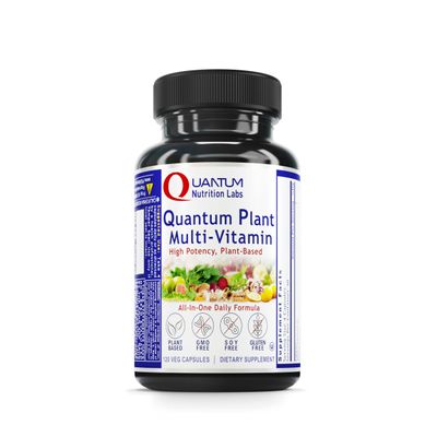 QNL Quantum Plant Multi-Vitamin - Complete Multivitamin - Immune Support for Adults - Natural Multivitamin for Men &amp; Women - 120 Plant-Source Capsules